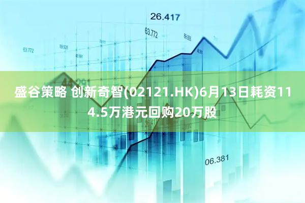 盛谷策略 创新奇智(02121.HK)6月13日耗资114.5万港元回购20万股